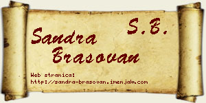 Sandra Brašovan vizit kartica